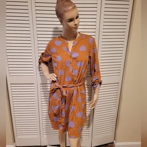 Modcloth Jessy B Heart Shaped Tunic Dress Size Medium miss Button. Great Deal